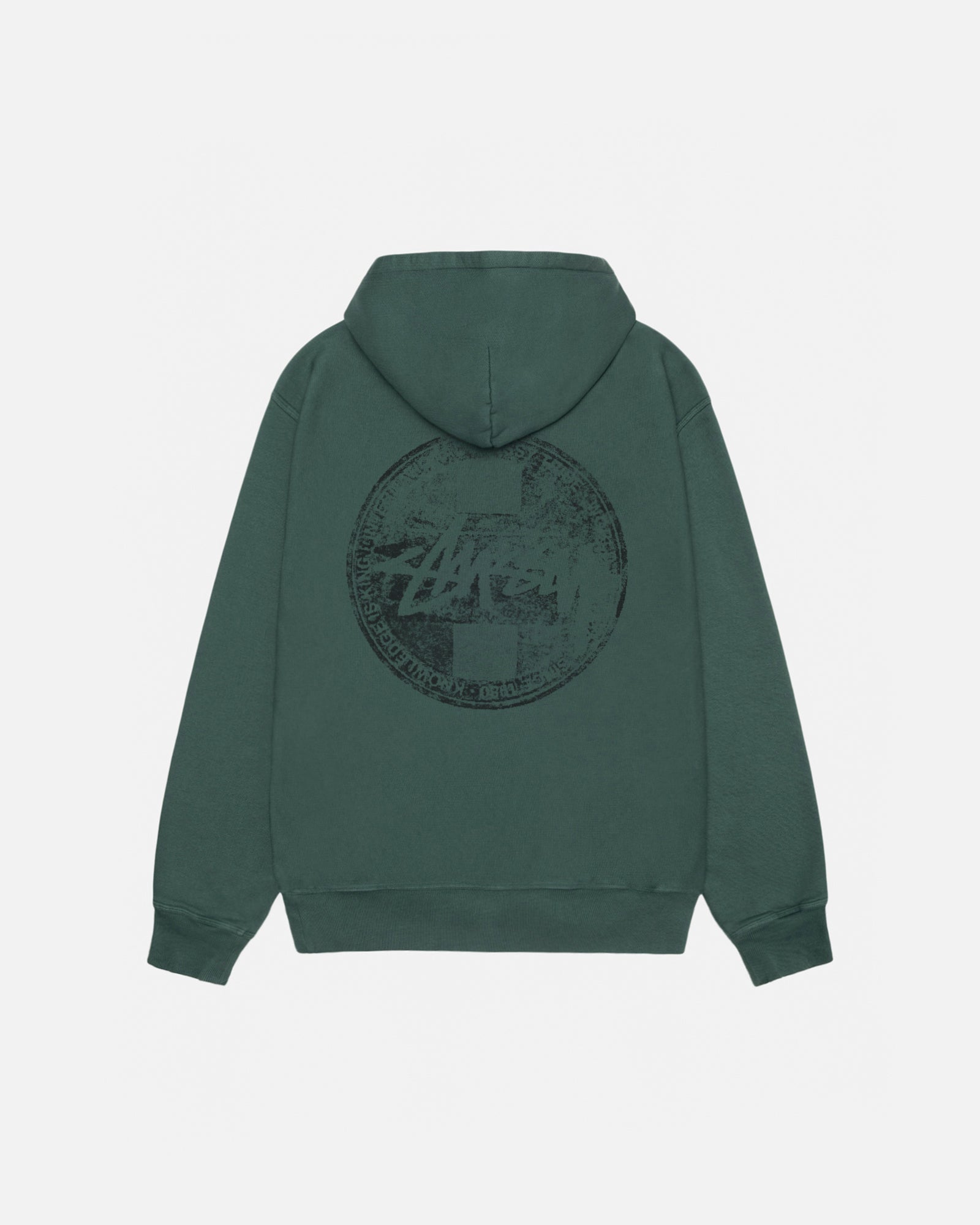 DOT STAMP HOODIE PIGMENT DYED