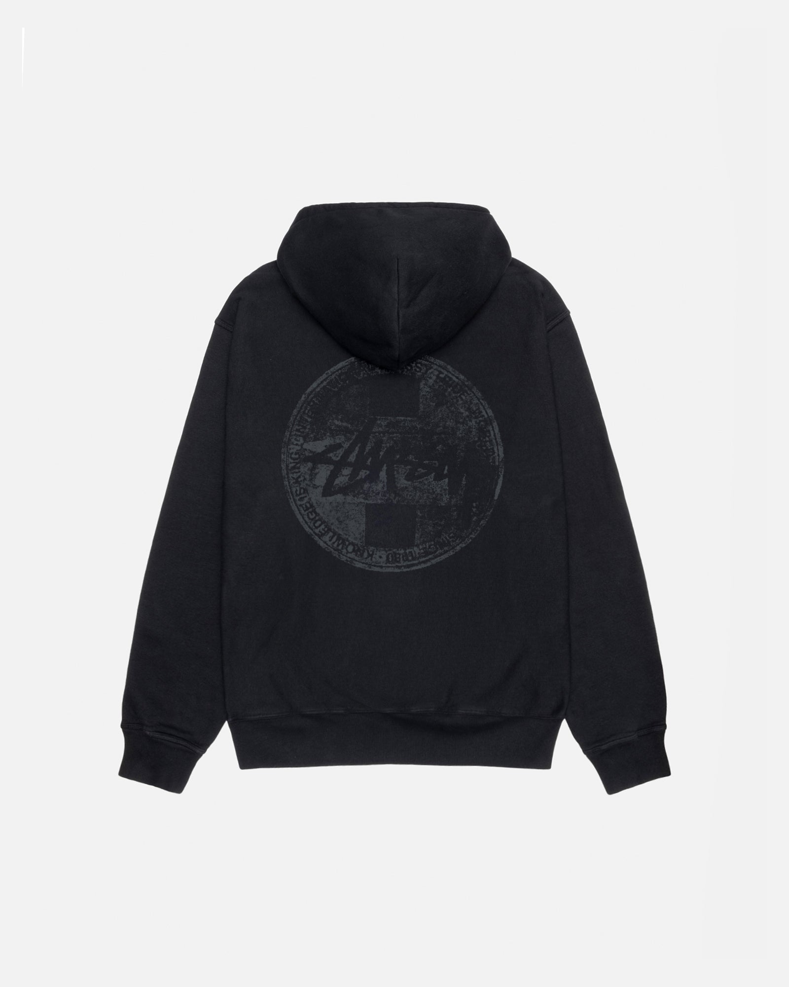 DOT STAMP HOODIE PIGMENT DYED