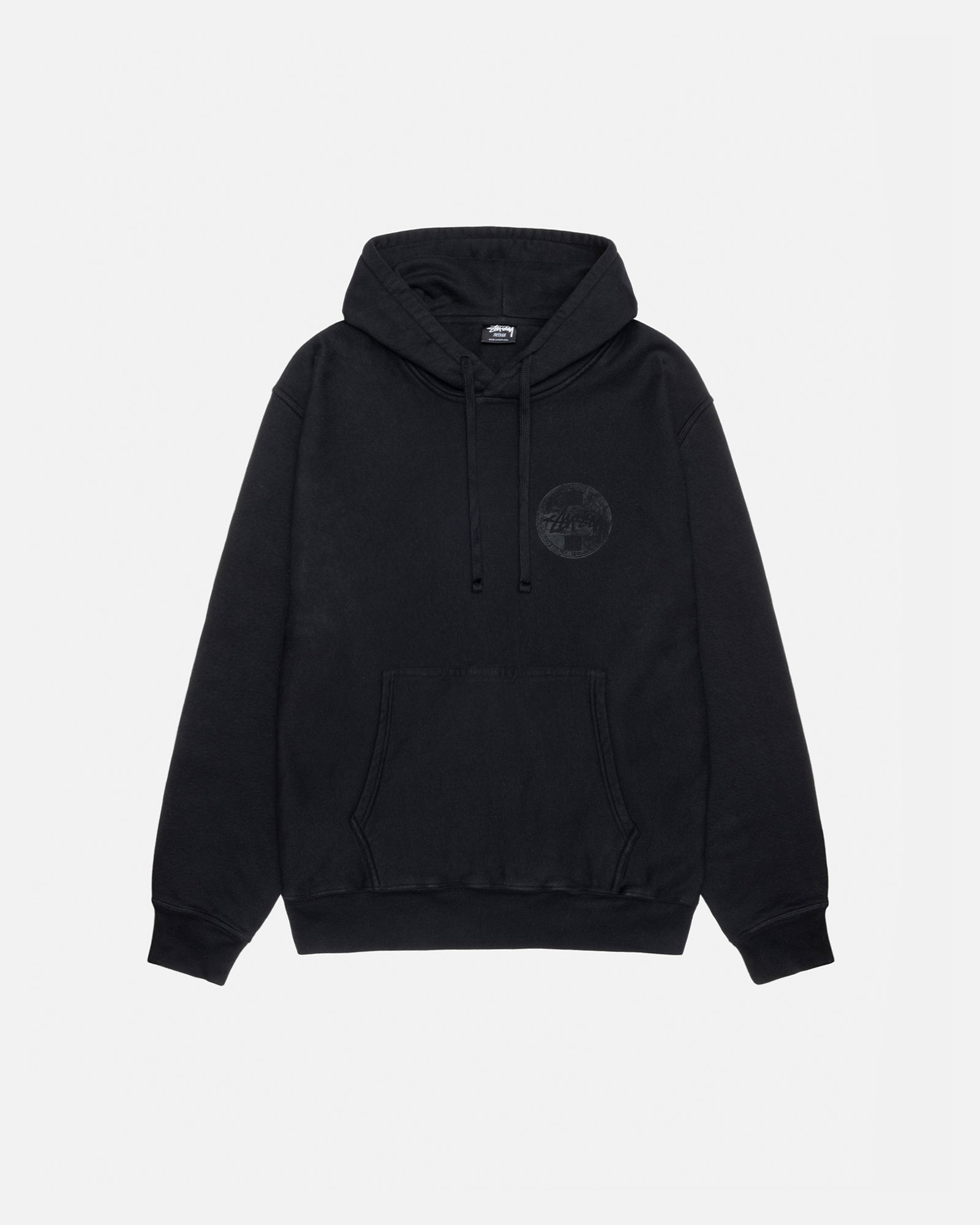 DOT STAMP HOODIE PIGMENT DYED