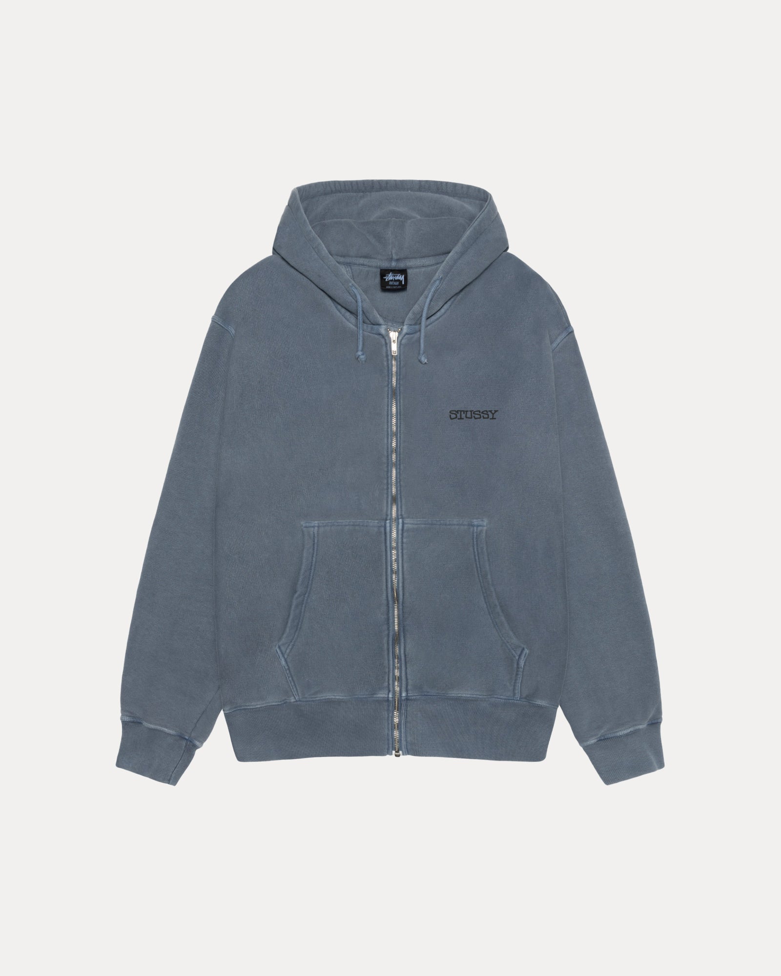 JUMBO ZIP HOODIE PIGMENT DYED