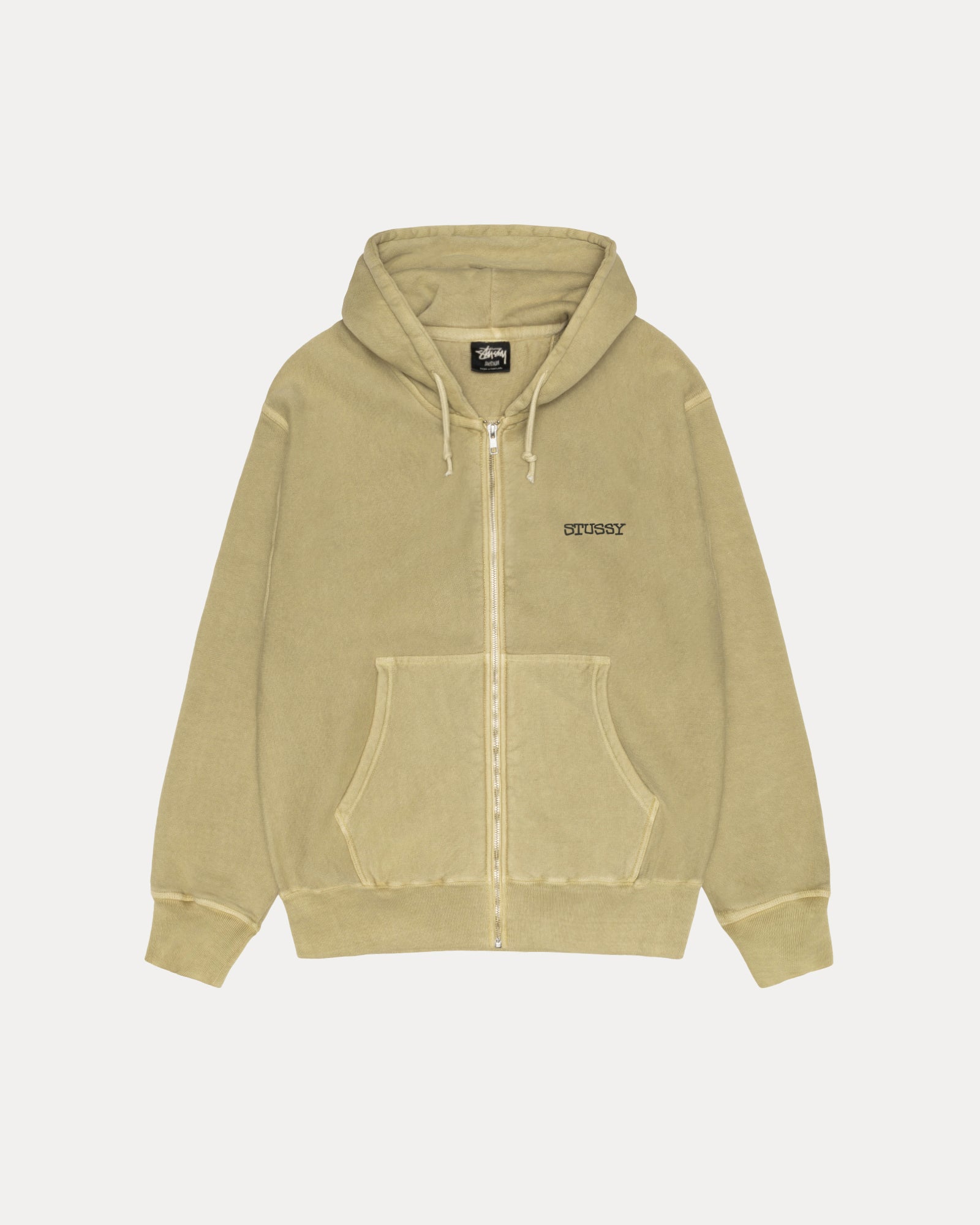 JUMBO ZIP HOODIE PIGMENT DYED