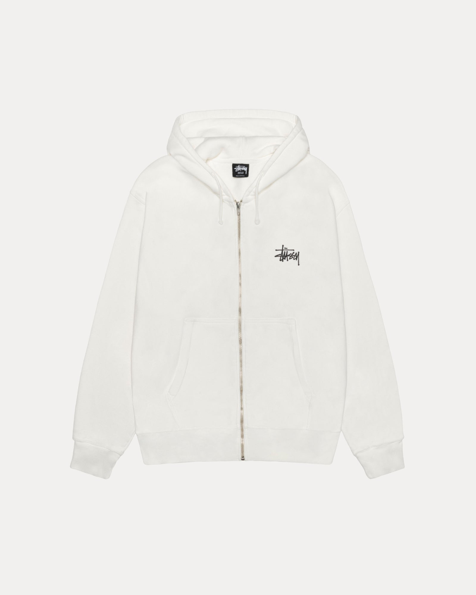 BASIC STÜSSY ZIP HOODIE PIGMENT DYED