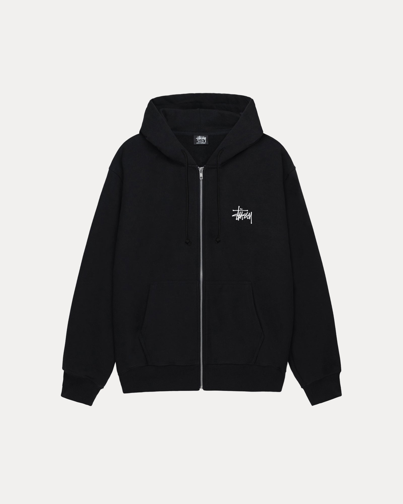 BASIC STÜSSY ZIP HOODIE