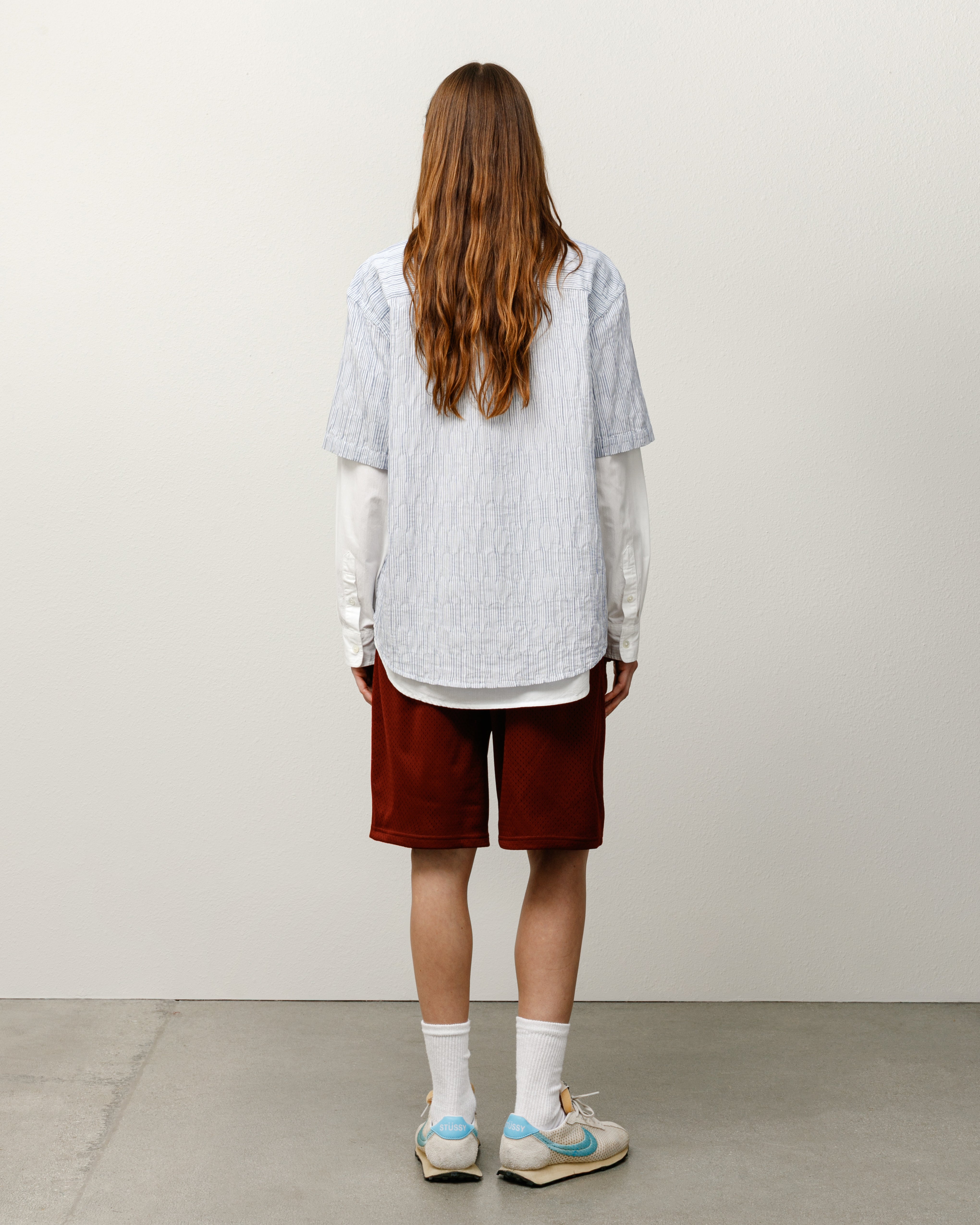 WAVY STRIPED SHORT SLEEVE SHIRT