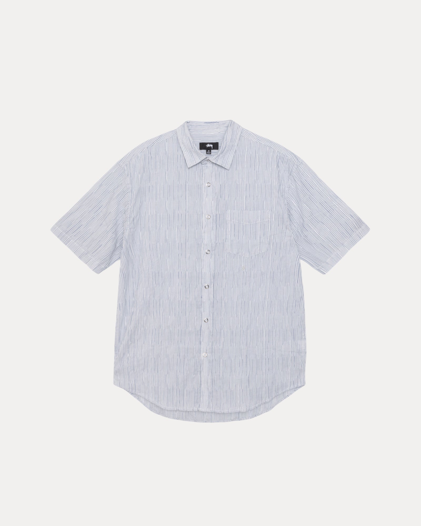 WAVY STRIPED SHORT SLEEVE SHIRT