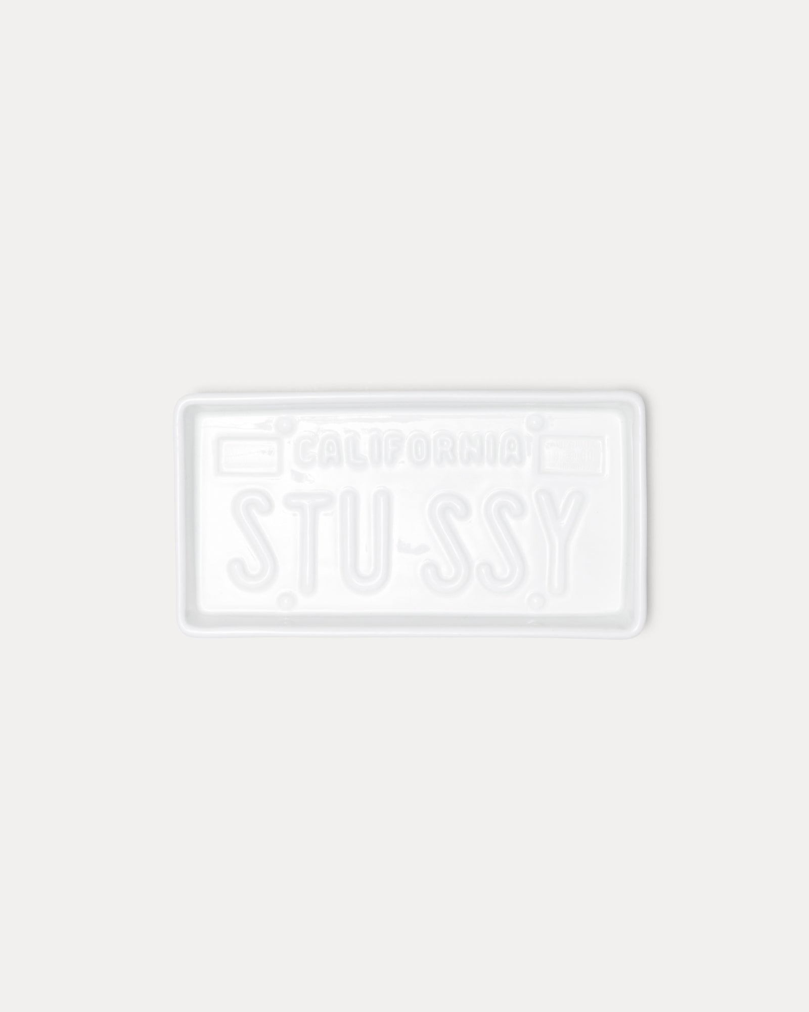 CERAMIC LICENSE PLATE TRAY
